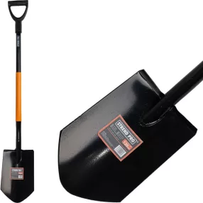   Ásó, Strend Pro Garden Styler X03, hegyes fej, fekete, acél fej, acél nyél, D markolat