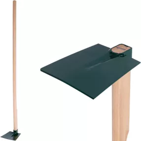   Kerti kapa, Fed, sötétzöld, egyenes, 120 cm nyél, 14,5 cm munkaszélesség, acél fej, fa nyél