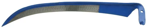 Kaszapenge, Strend Pro Garden Blueline SC103, 70 cm, kék védőfestés, kovácsolt acél, hagyományos kivitel, íves, hegyes végű, kézi használatra, nyél nélkül (TC211903)