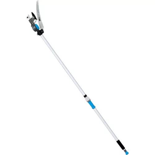Ágvágó olló, Aquacraft 320146, ezüst, teleszkópos rúddal, fűrésszel, 200 cm, alumínium nyél, acél penge, 180°-ban forgatható