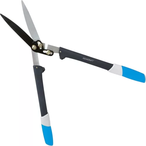 Sövényvágó olló, Aquacraft 370392, sötétszürke, 73,5 cm, üvegszálas nyél, acél penge, PowerPlus váltókar