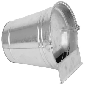  Baromfi itató, Strend Pro Garden, 6 l, ezüst, vödrös kivitel, horganyzott (Zn), állatállomány itatásához