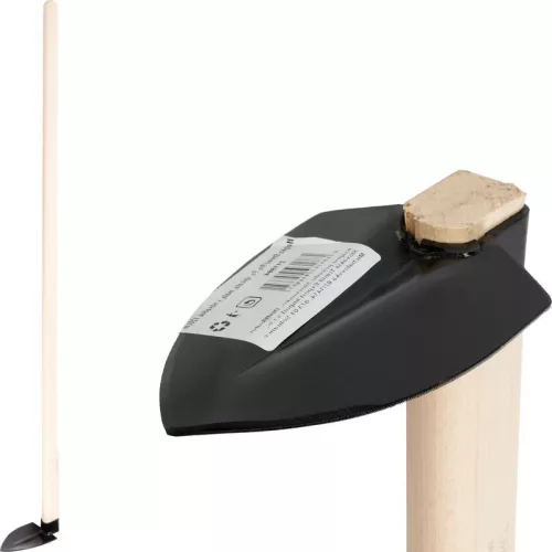 Kerti kapa, Strend Pro, fekete, hegyes, kicsi, 120 cm nyél, 9 cm munkaszélesség, acél fej, fa nyél
