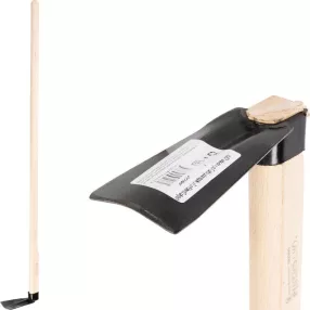   Kerti kapa, Strend Pro Garden, fekete, egyenes, 120 cm nyél, 7 cm munkaszélesség, acél fej, fa nyél