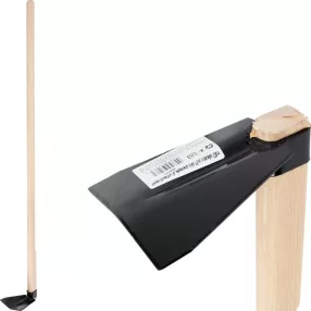   Kerti kapa, Strend Pro Garden, fekete, egyenes, 120 cm nyél, 11 cm munkaszélesség, acél fej, fa nyél