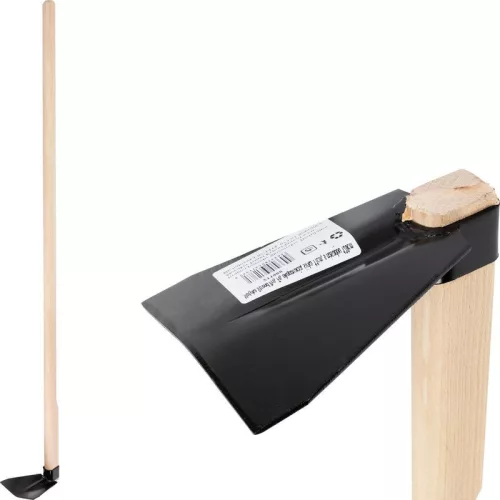 Kerti kapa, Strend Pro Garden, fekete, egyenes, 120 cm nyél, 11 cm munkaszélesség, acél fej, fa nyél