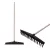 Kerti gereblye, Strend Pro Premium S891, fekete, 16 fogú, műanyag fej, fa nyél, 44,5 cm munkaszélesség