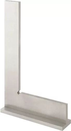 Derékszög, Format 4604-0200, szürke, 20 cm, acél, ütközős, DIN 875