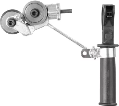 Fúrógép lemezvágó adapter, Strend Pro PW021, menet: 1/4", fúróra szerelhető, acél-, rozsdamentes acélhoz, rézhez, alumíniumhoz és műanyaghoz