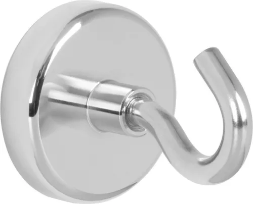 Mágneses kampó, Strend Pro, 48 mm, teherbírás: 68 kg, extra erős neodímium N35, forgóhoroggal, levehető kampóval