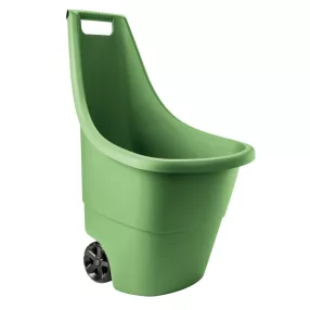   Kétkerekű kocsi, Keter Easy Go, 50 l, zöld, 51 x 56 x 84 cm, műanyag, időjárásálló, ergonomikus fogantyú, könnyű