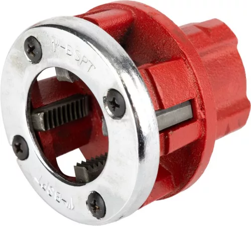 Kézi menetvágó fej, Strend Pro A0233A, piros, 1" csőmenet vágásáhhoz, racsnihoz rögzíthető