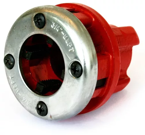 Kézi menetvágó fej, Strend Pro A0233A, piros, 5/4" csőmenet vágásáhhoz, racsnihoz rögzíthető