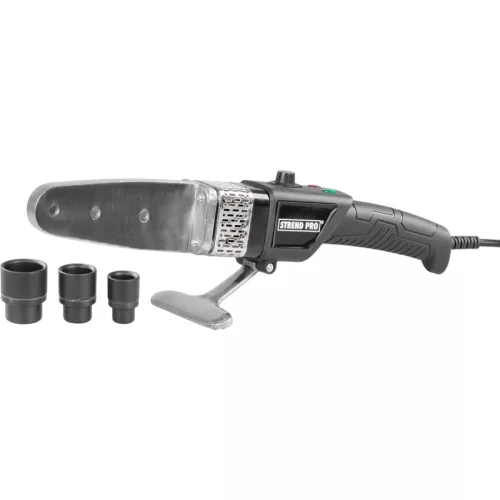 Polifúziós hegesztőgép, Strend Pro PPR 32D, fekete, 3 db 20–25–32 mm fűtőpofával, műanyag csövekhez, 800 W, maximum 300°C