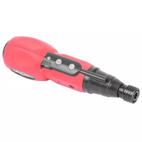   Akkumulátoros csavarhúzó, Strend Pro NPT-SDD3.6V, piros/fekete, 10 Nm, 0-280 fordulat/perc, 3,6 V Li-Ion, USB töltés, bitkészlet