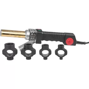   Polifúziós hegesztőgép, Strend Pro PPR 32A, fekete, 4 db 16-20-25-32 mm fűtőpofával, műanyag csövekhez, 900 W, 3 hőfokozat, maximum 300°C