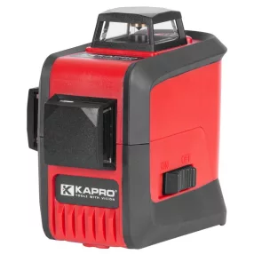   Keresztlézer, Kapro 883N Prolaser 3D, piros sugár, 30/60 m mérési tartomány, ±0,2 mm/m pontosság, 360°-os vízszintes és 2 db függőleges sugár, önszintező, mágneses tartóval, állványadapterrel, akkumulátorral, kofferben