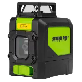   Lézeres szintező, Strend Pro Industrial 901CG, fekete, zöld sugár, 360° vetítés, önszintező, 50 m hatótáv, Osram technológia, elemes (4 x AA, tartozék)
