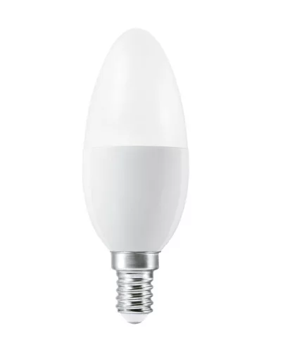 Okos LED izzó, Ledvance Smart+ WiFi 040 Classic B, 5 W, E14, 2700–6500 K, fényerő szabályozás, alkalmazással vezérelhető, Google/Alexa kompatibilis, élettartam: 20 000 óra