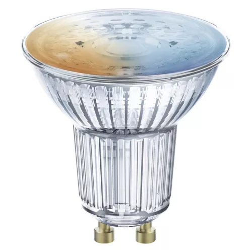 Okos LED izzó, Ledvance Smart+ WiFi, 40 W, GU10, 2700–6500 K, fényerő és szín szabályozás, alkalmazással vezérelhető, Google/Alexa kompatibilis, élettartam: 20 000 óra
