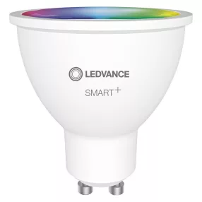   Okos LED izzó, Ledvance Smart+ WiFi 050, 32 W, GU10, 2700-6500 K + RGB, fényerő és szín szabályozás, alkalmazással vezérelhető, Google/Alexa kompatibilis, élettartam: 20 000 óra