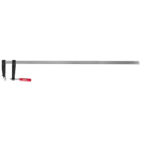  Asztalos szorító, Strend Pro, 1000 x 120 mm, acél rúd, fa markolat, könnyen forgó menet, műhelyi használatra