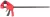 Gyorsszorító, Strend Pro Premium DT6608, fekete/piros, 450 mm, egykezes, gyors kioldással, nyújtásra is alkalmas, maximum 150 kg szorítónyomás