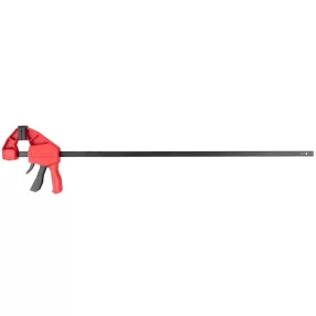   Gyorsszorító, Strend Pro Premium DT6608, fekete/piros, 750 mm, egykezes, gyors kioldással, nyújtásra is alkalmas, maximum 150 kg szorítónyomás