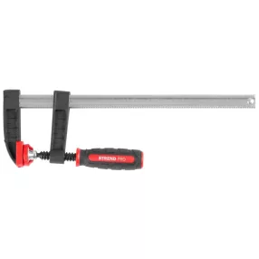   Asztalos szorító, Strend Pro Premium DT8615, fekete/piros, 200 x 50 mm, acél rúd, gumírozott markolat, rögzítéshez és befogáshoz, maximum 170 kg szorítónyomás