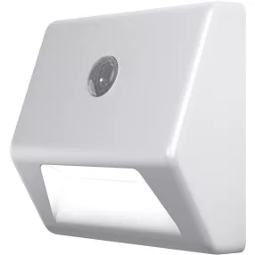   Éjszakai lámpa, Ledvance Nightlux Stair, 8,4 x 2,8 x 7,3 cm, fehér, mozgásérzékelős, fényérzékelős, beltéri/kültéri, LED, elemes (3 x AAA)