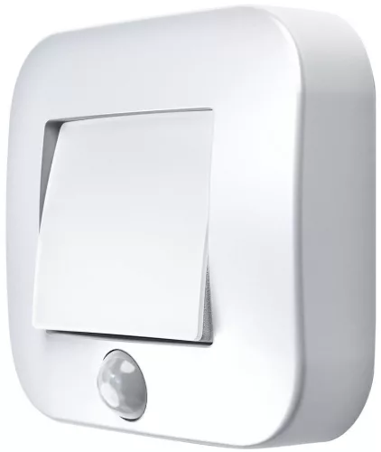 Éjszakai lámpa, Ledvance Nightlux, 8,4 × 7,3 × 2,2 cm, fehér, fényérzékelős, dönthető, elemes (3 × AAA), beltéri és kültéri