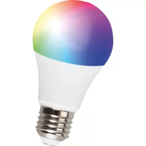   Okos LED izzó, Strend Pro, 9 W, E27, 2700-6500 K + RGB, fényerő és szín szabályozás, alkalmazással vezérelhető, Google/Alexa kompatibilis, élettartam: 15 000 óra