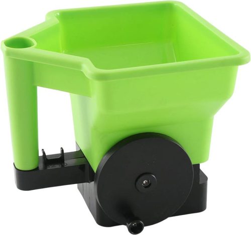 Kézi szórógép, Strend Pro Garden, zöld, 3,5 l, műanyag, műtrágyához, fűmaghoz, útszóró sóhoz, granulátumokhoz