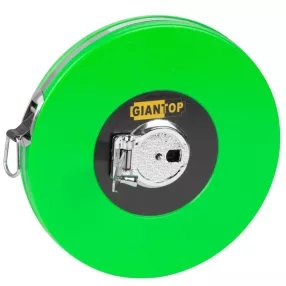   Mérőszalag, Giantop CRP-01, zöld, 50 m/13 mm, üvegszálas, horog, műanyag tok