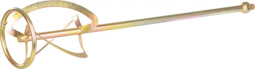 Keverőszár, Strend Pro PXE-01, arany, átmérő: 120 mm, M14 csatlakozás, sárga cinkbevonatú felület, 600 mm