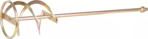 Keverőszár, Strend Pro PXE-02, arany, átmérő: 140 mm, M14 csatlakozás, sárga cinkbevonatú felület, 600 mm