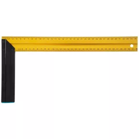   Asztalos derékszög, Strend Pro YPS-529, arany/fekete, 35 cm, alumínium, pontos szögjelöléshez, profi és barkács munkákhoz