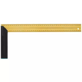   Asztalos derékszög, Strend Pro YPS-529, arany/fekete, 40 cm, alumínium, pontos szögjelöléshez, profi és barkács munkákhoz