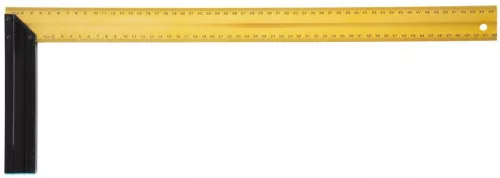 Asztalos derékszög, Strend Pro YPS-529, arany/fekete, 55 cm, alumínium, pontos szögjelöléshez, profi és barkács munkákhoz