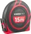 Mérőszalag, Strend Pro Premium LWR1510, fekete/piros, 15 m/10 mm, műanyag tok