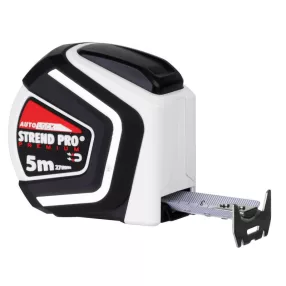   Mérőszalag, Strend Pro Premium, fekete/fehér, 5 m/27 mm, acél szalag, műanyag tok