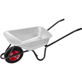   Talicska, Strend Pro Premium Fortis D-1, ezüst/fekete, 85 l, defektmentes tömör Bantam kerék, horganyzott acél puttony, 160 kg teherbírás, PVC markolat