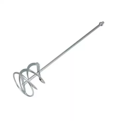 Keverőszár, Kubala 1211, ezüst, átmérő: 130 mm, M14 csatlakozás, acél felület, 600 mm