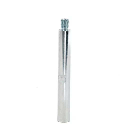 Keverőszár hosszabbító, Kubala 1212, ezüst, M14 csatlakozás, acél felület, 147 mm