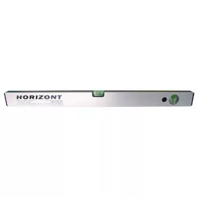   Vízmérték, Horizont VVN-2, ezüst, 60 cm, 2 libella, alumínium, kopásálló, ütésálló