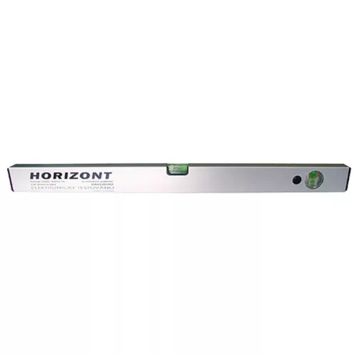 Vízmérték, Horizont VVN-2, ezüst, 100 cm, 2 libella, alumínium, kopásálló, ütésálló