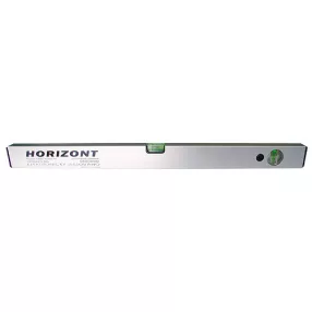   Vízmérték, Horizont VVN-2, ezüst, 40 cm, 2 libella, alumínium, kopásálló, ütésálló