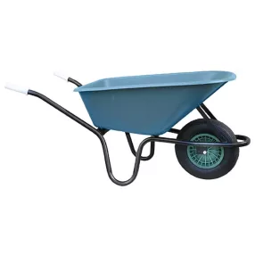   Talicska, Strend Pro Garden Greenlawn Junior, zöld, 100 l, felfújható kerék, műanyag puttony, 50 kg teherbírás, PVC markolat, szétszerelve