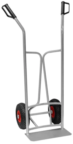Molnárkocsi, Massag Massmover 260 BZ, ezüst, maximum 250 kg teherbírás, zsákhordó, összehajtható, felfújható kerék