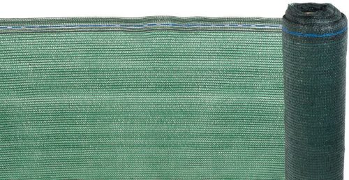 Árnyékoló háló medence fölé, kerítésre, Strend Pro Garden, 1,5 x 50 m, zöld, 80% árnyékolás, UV-álló, HDPE, 90 g/m2, vágáskor nem foszlik